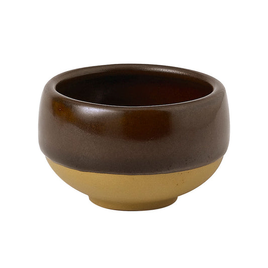 Churchil Emerge Vitrified Porcelain Cinnamon Brown Round Dip Pot 6x3.9cm 5.2cl 2oz Pack of 12