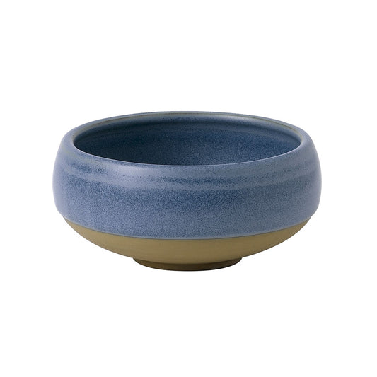 Churchil Emerge Vitrified Porcelain Oslo Blue Round Deep Bowl 12x5.9cm 45.4cl 16oz Pack of 12