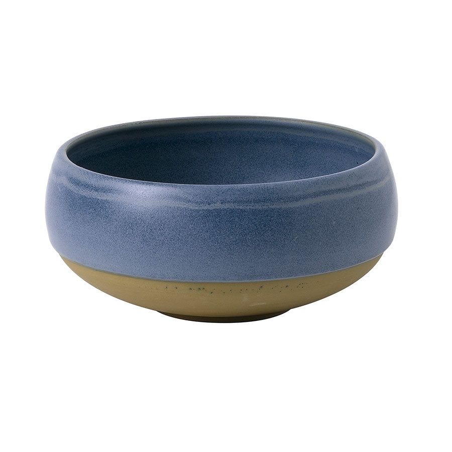 Churchil Emerge Vitrified Porcelain Oslo Blue Round Deep Bowl 15.8x7.5cm 113.6cl 40oz Pack of 6