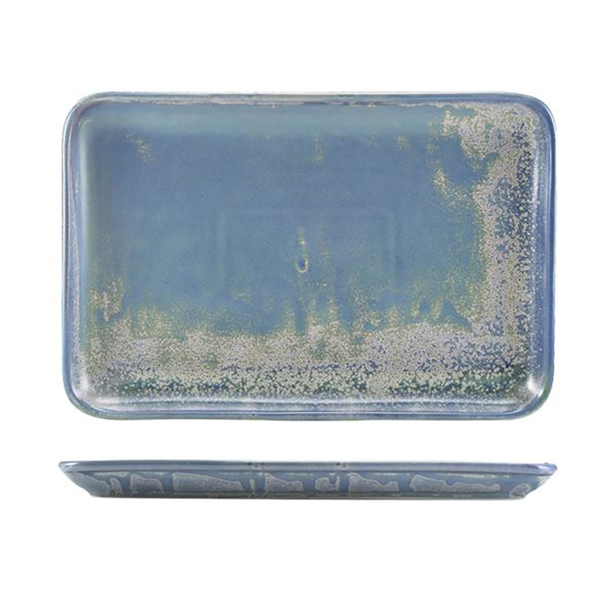 GenWare Terra Porcelain Seafoam Rectangular Platter 30 x 20cm Pack of 3