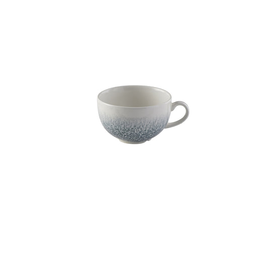 Churchill Studio Prints Raku Vitrified Porcelain Topaz Blue Cappuccino Cup 34cl 12oz Pack of 12