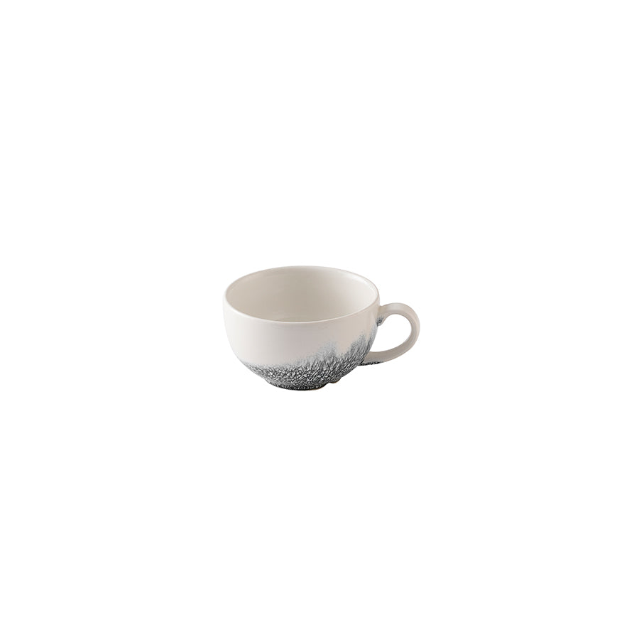 Churchill Studio Prints Raku Vitrified Porcelain Quartz Black Cappuccino Cup 8oz Pack of 12