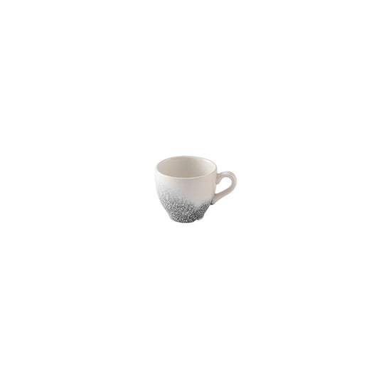 Churchill Studio Prints Raku Vitrified Porcelain Quartz Black Cappuccino Cup 3.5oz Pack of 12