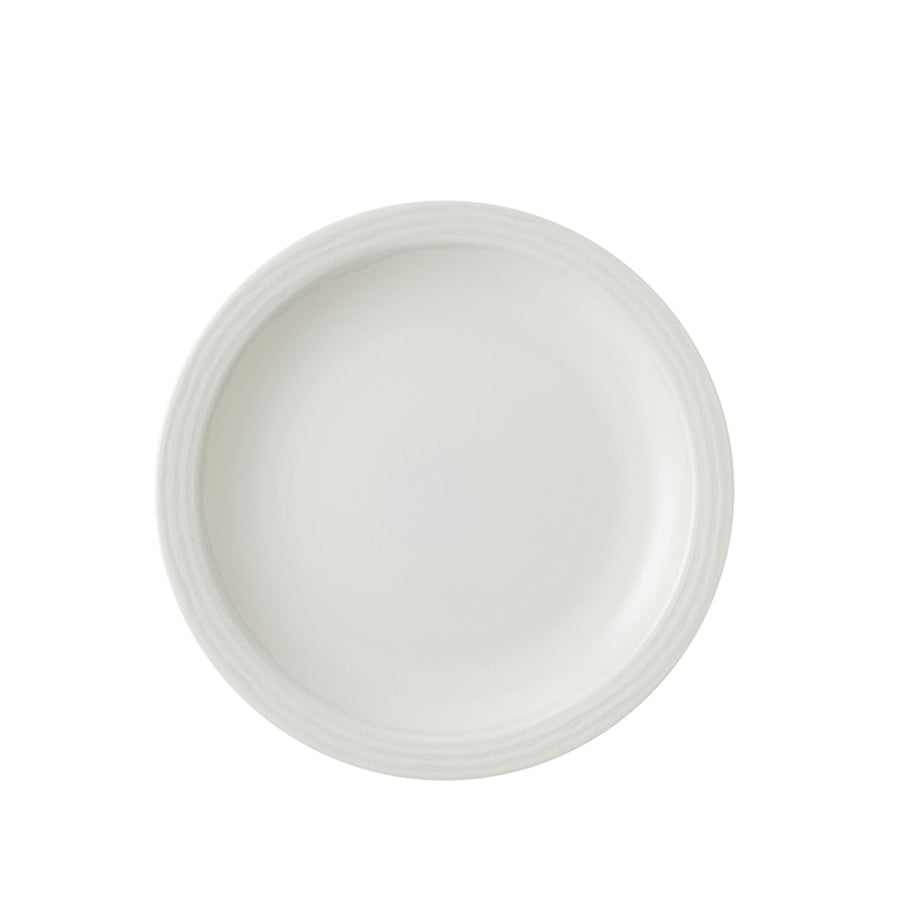 Dudson Harvest Vitrified Porcelain Norse White Round Nova Plate 23cm Pack of 12