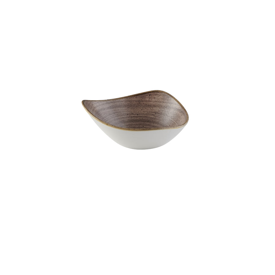 Churchill Stonecast Raw Vitrified Porcelain Brown Round Coupe Bowl 18.2cm 42.6cl 15oz Pack of 12