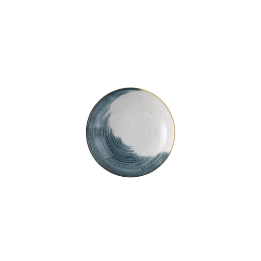 Churchill Stonecast Accents Vitrified Porcelain Blueberry Round Coupe Bowl 24.8cm 9 3/4 Inch Pack of 12