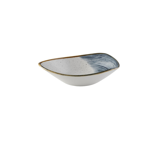 Churchill Stonecast Accents Vitrified Porcelain Blueberry Triangle Bowl 23.5cm Pack of 12