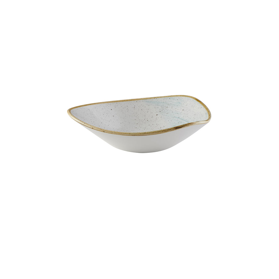 Churchill Stonecast Accents Vitrified Porcelain Duck Egg Triangle Bowl 23.5cm Pack of 12