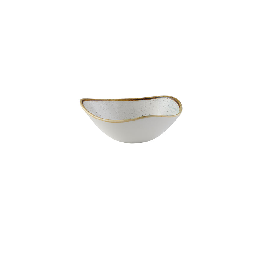 Churchill Stonecast Accents Vitrified Porcelain Duck Egg Triangle Bowl 18.5cm Pack of 12