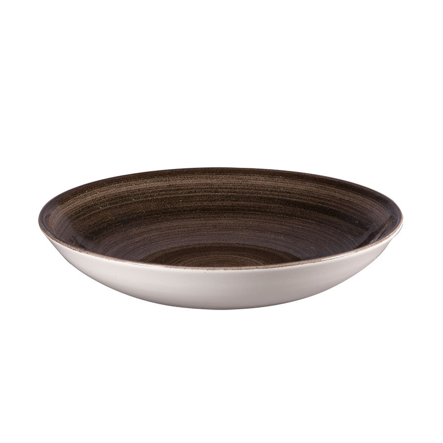 Churchill Stonecast Patina Vitrified Porcelain Iron Black Round Coupe Bowl 24.8cm 40oz Pack of 12