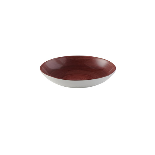 Churchill Stonecast Patina Vitrified Porcelain Red Rust Round Coupe Bowl 24.8cm 113.6cl 40oz Pack of 12