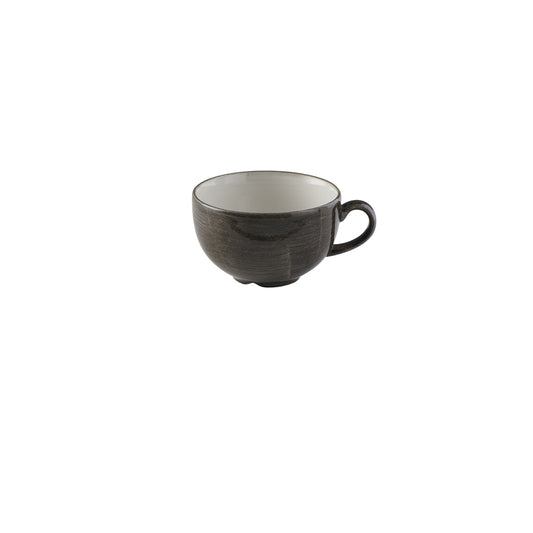 Churchill Stonecast Patina Vitrified Porcelain Iron Black Cappuccino Cup 34cl 12oz Pack of 12