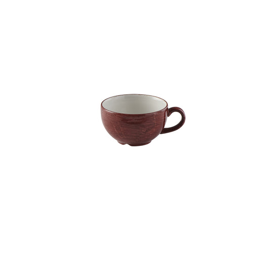 Churchill Stonecast Patina Vitrified Porcelain Red Rust Cappuccino Cup 34cl 12oz Pack of 12