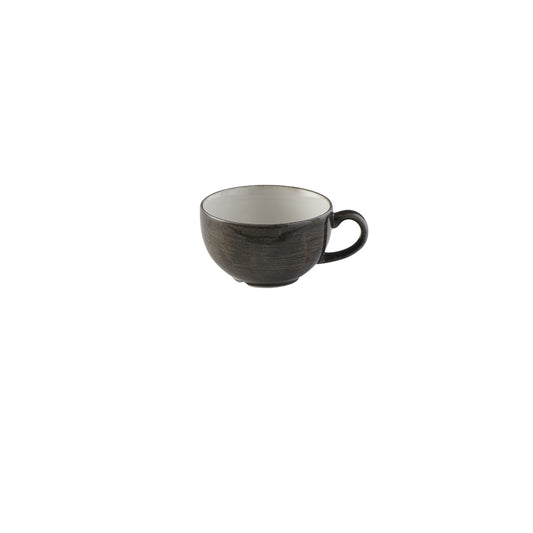 Churchill Stonecast Patina Vitrified Porcelain Iron Black Cappuccino Cup 22.7cl 8oz Pack of 12