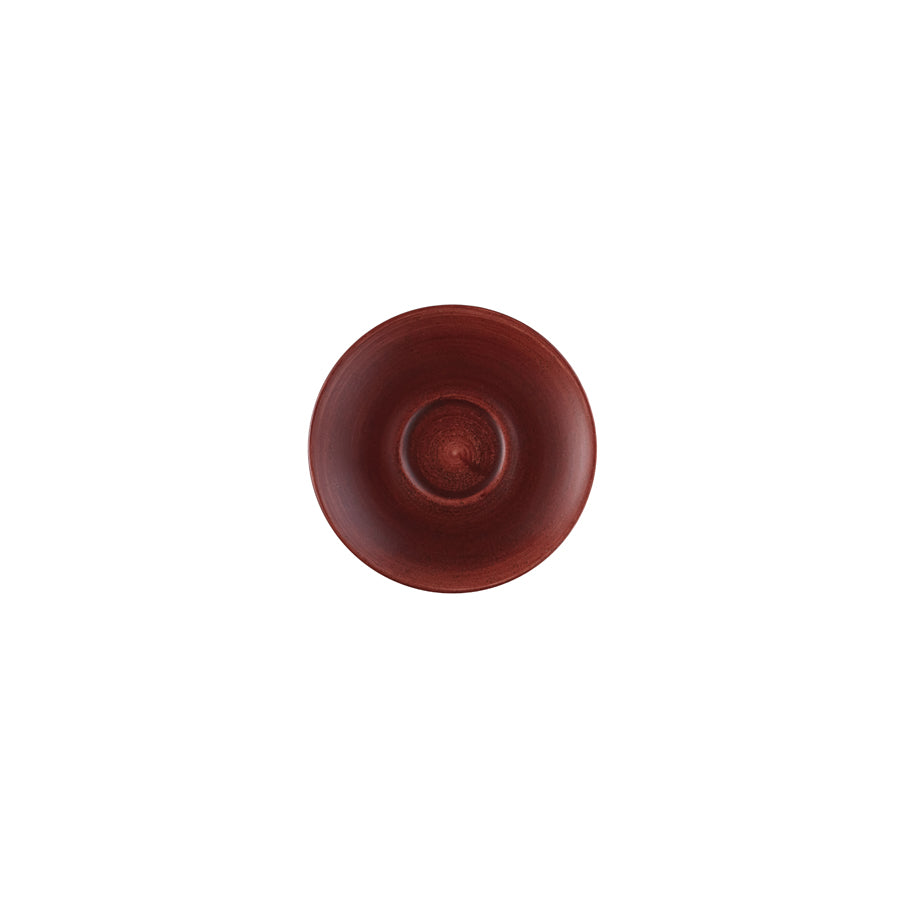 Churchill Stonecast Patina Vitrified Porcelain Red Rust Round Saucer 15.6cm Pack of 12