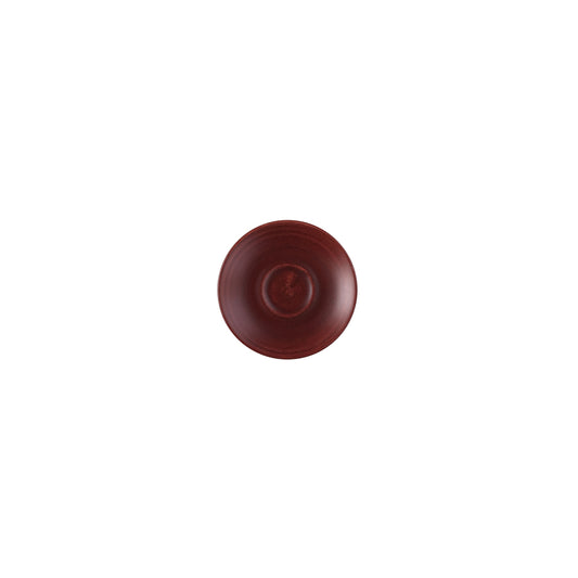 Churchill Stonecast Patina Vitrified Porcelain Red Rust Round Saucer 11.8cm Pack of 12