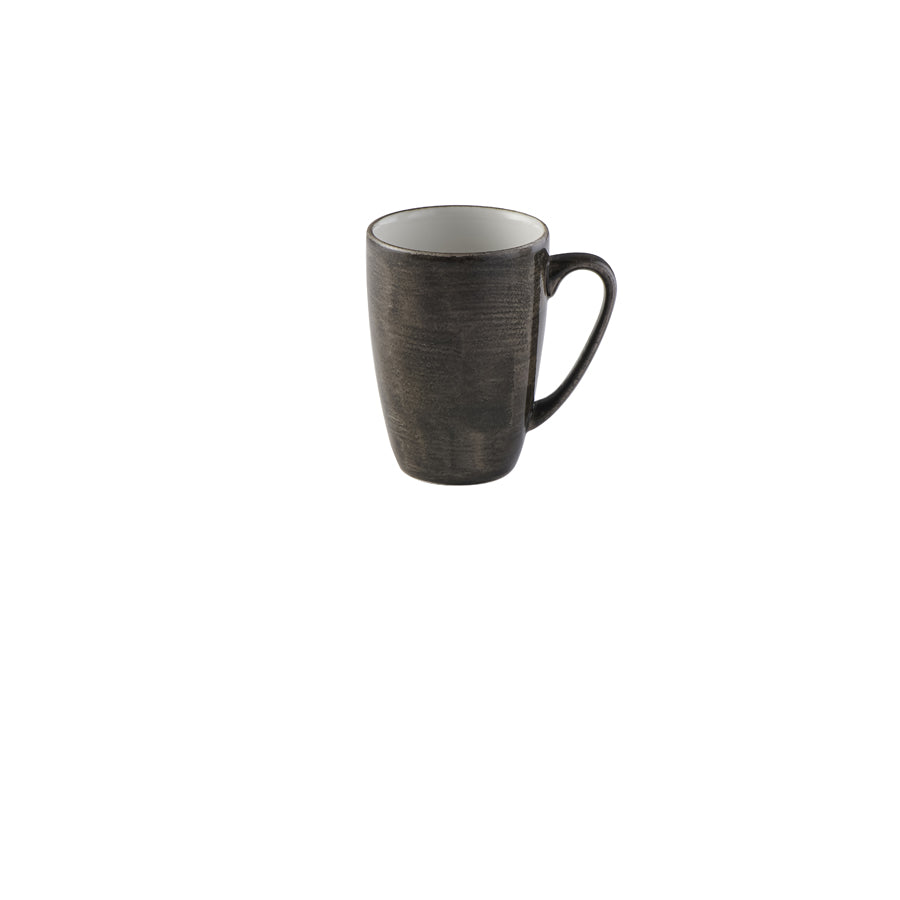 Churchill Stonecast Patina Vitrified Porcelain Iron Black Mug 34cl 12oz Pack of 12