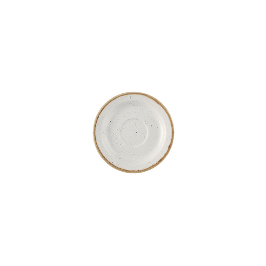 Churchill Stonecast Vitrified Porcelain Barley White Round Saucer 15cm Pack of 12