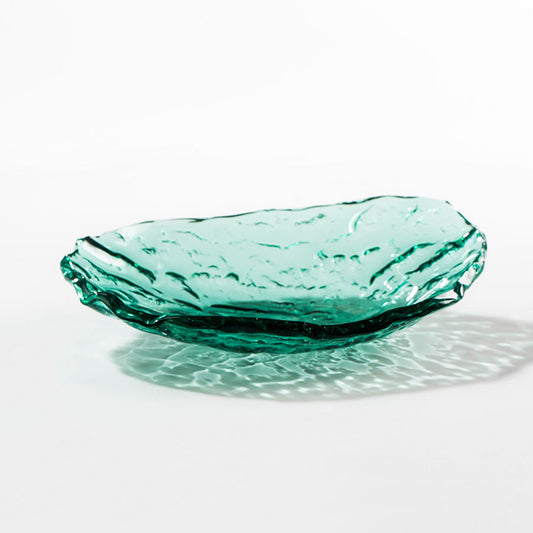 Pordamsa Mar Glass Green Oval Bowl 23x17cm 250ml Pack of 4