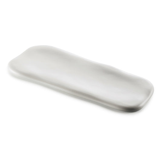 Pordamsa Nuages Porcelain Matte White Oblong Tray 29x12cm Pack of 6