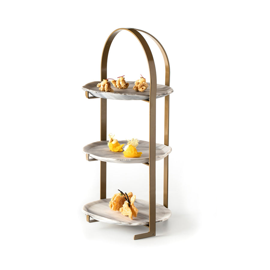 Pordamsa Three Tier 20cm Plate Tower Nordica 45x21cm