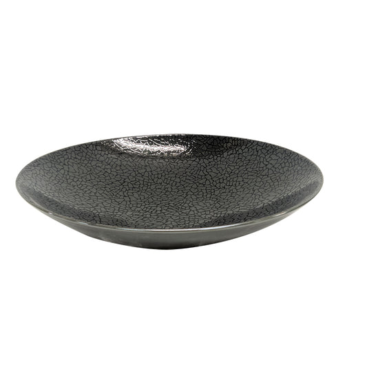 Astera Peel Vitrified Porcelain Slate Grey Round Coupe Bowl 25cm Pack of 6