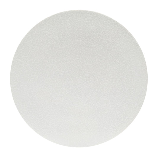 Astera Peel Vitrified Porcelain White Round Speciality Flat Platter 28cm Pack of 6