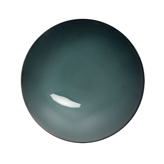 Astera Javiel Vitrified Porcelain Velvet Teal Round Coupe Bowl 28cm Pack of 4