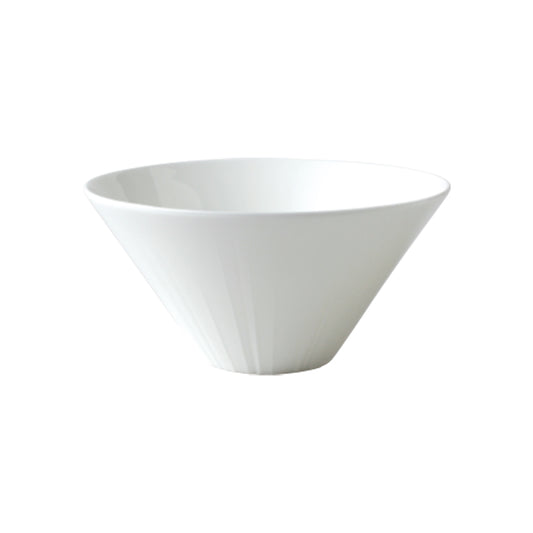 Nikko Halo Bone China White Round Conical Bowl 14cm