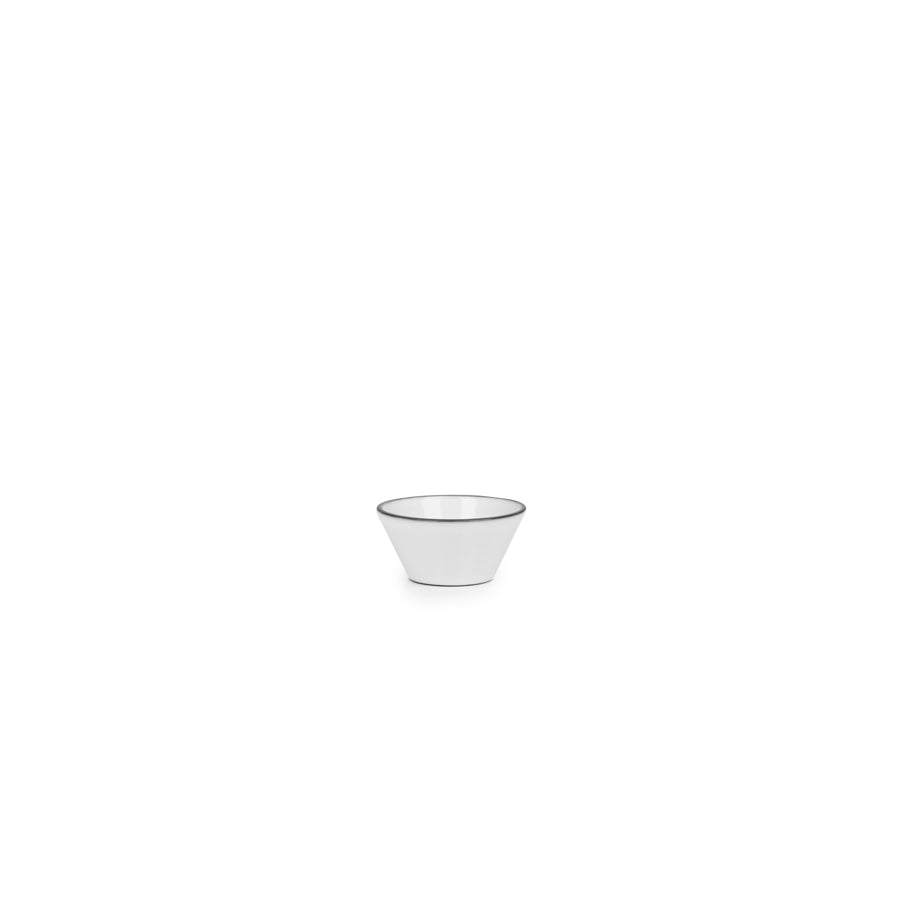 Revol Equinoxe Ceramic White Round Conik Bowl 8.2cm Pack of 6