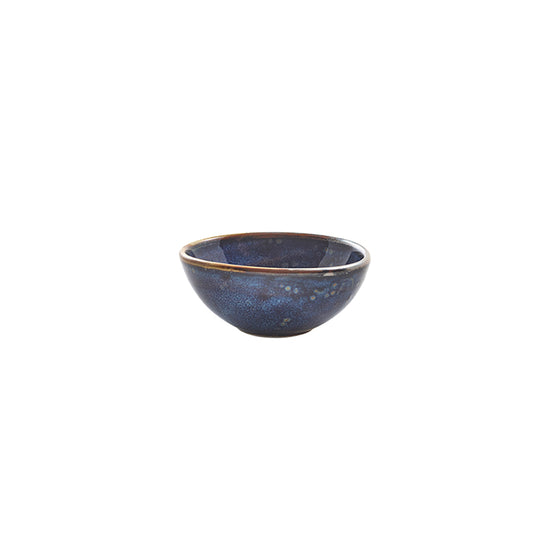 Genware Terra Porcelain Aqua Blue Organic Round Ramekin 8.8x8x3.5cm 85ml 3oz Pack of 12