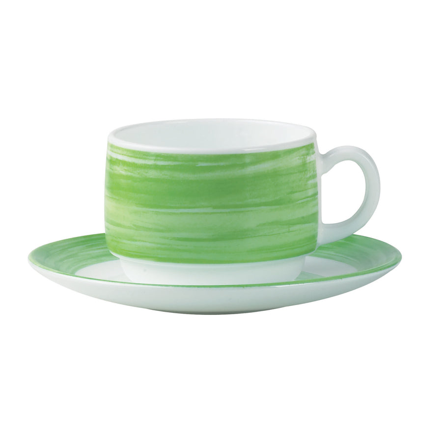 Arcoroc Brush Opal Green Stacking Cup 19cl 6.7oz Pack of 48