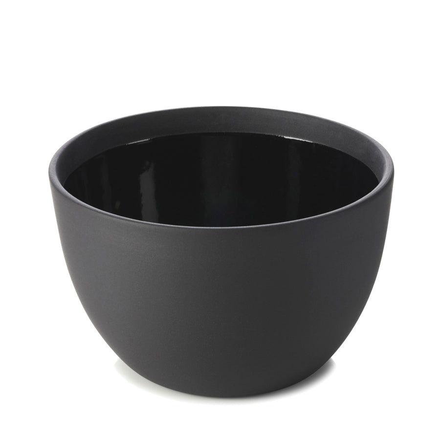 Revol Likid & Solid Ceramic Glossy Black Round Bowl 11x6.7cm 30cl Pack of 6