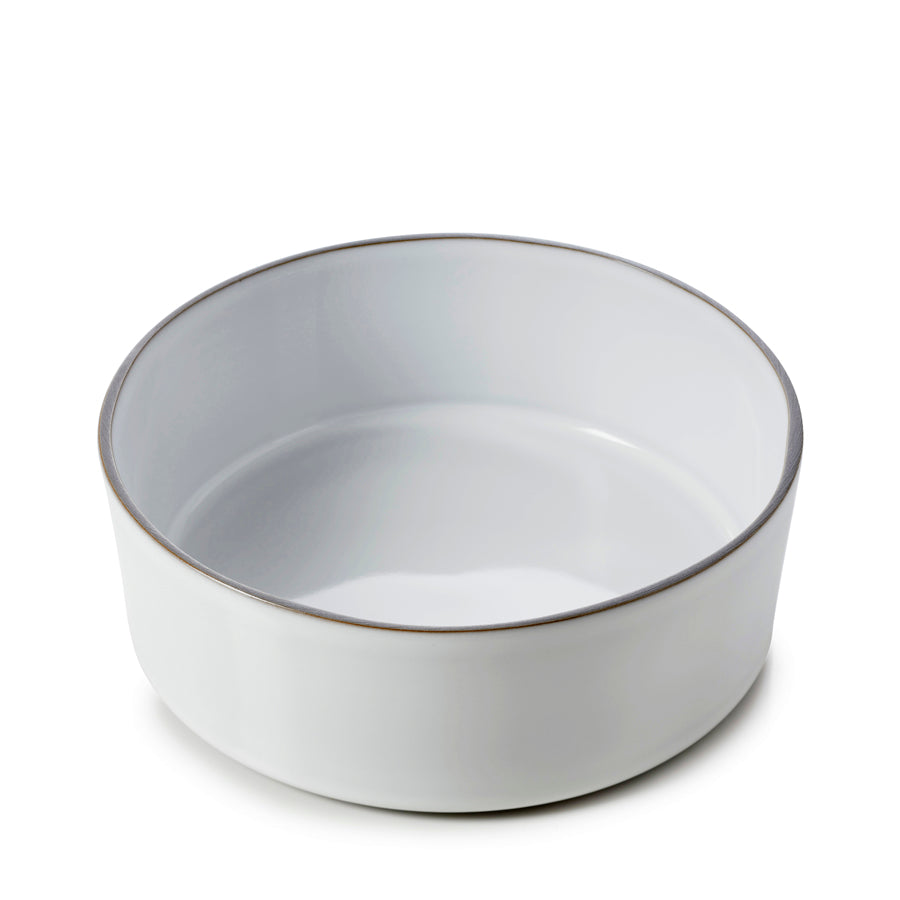 Revol Caractere Ceramic White Round Salad Bowl 19x7cm 1.2 Litre Pack of 2