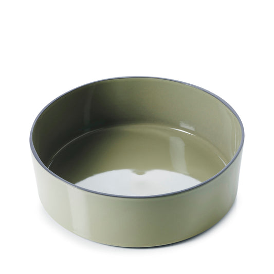 Revol Caractere Ceramic Cardmome Round Salad Bowl 25x8cm 2.4 Litre Pack of 2