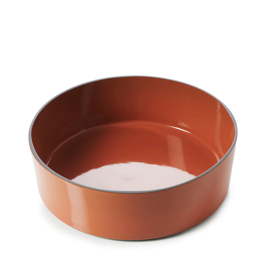 Revol Caractere Ceramic Cinnamom Round Salad Bowl 25x8cm 2.4 Litre Pack of 2