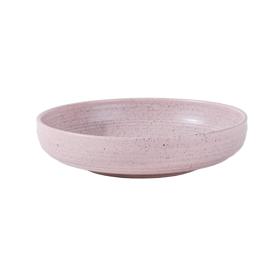 Artisan Armeria Vitrified Stoneware Round Pink Low Bowl 20cm Pack of 6