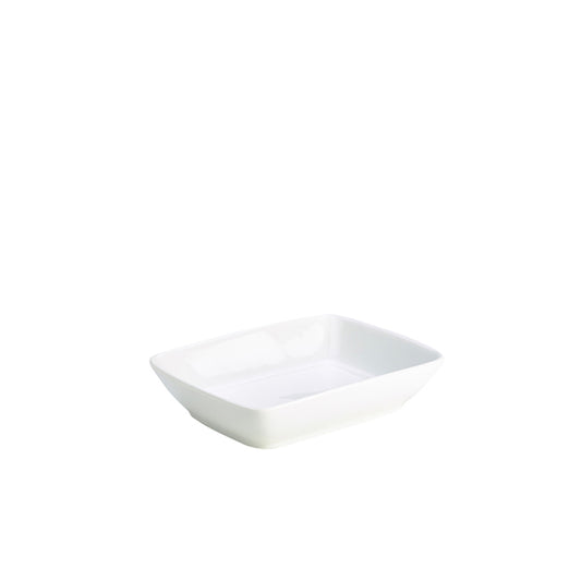 GenWare Porcelain White Rectangular Dish 19x14.5cm Pack of 6