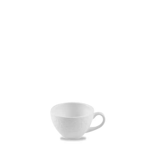 Churchill Abstract Alchemy Fine China White Round Cup 8.5cl 3oz Pack of 6