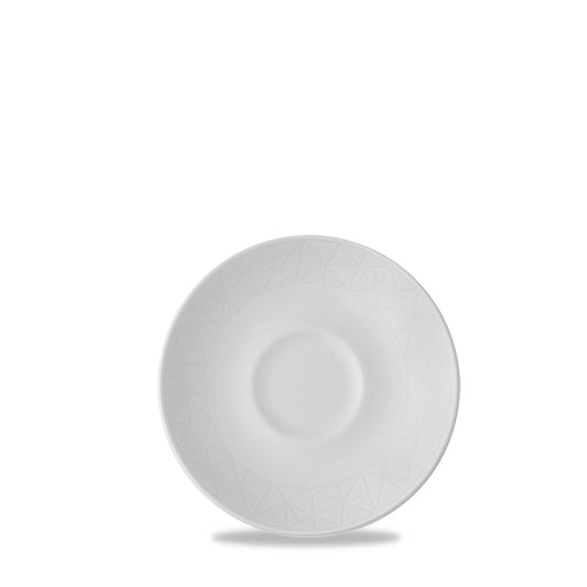 Churchill Abstract Alchemy Fine China White Round Saucer 12cm Pack of 12