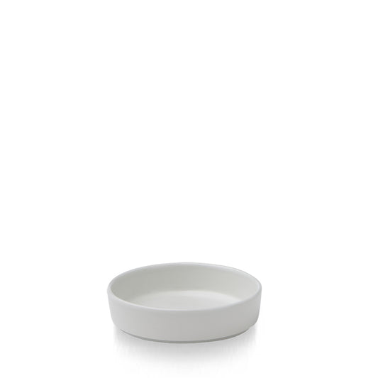 Churchill Nourish Vitrified Porcelain White Round Linear Side Dish 12x3cm 17cl 6oz Pack of 12