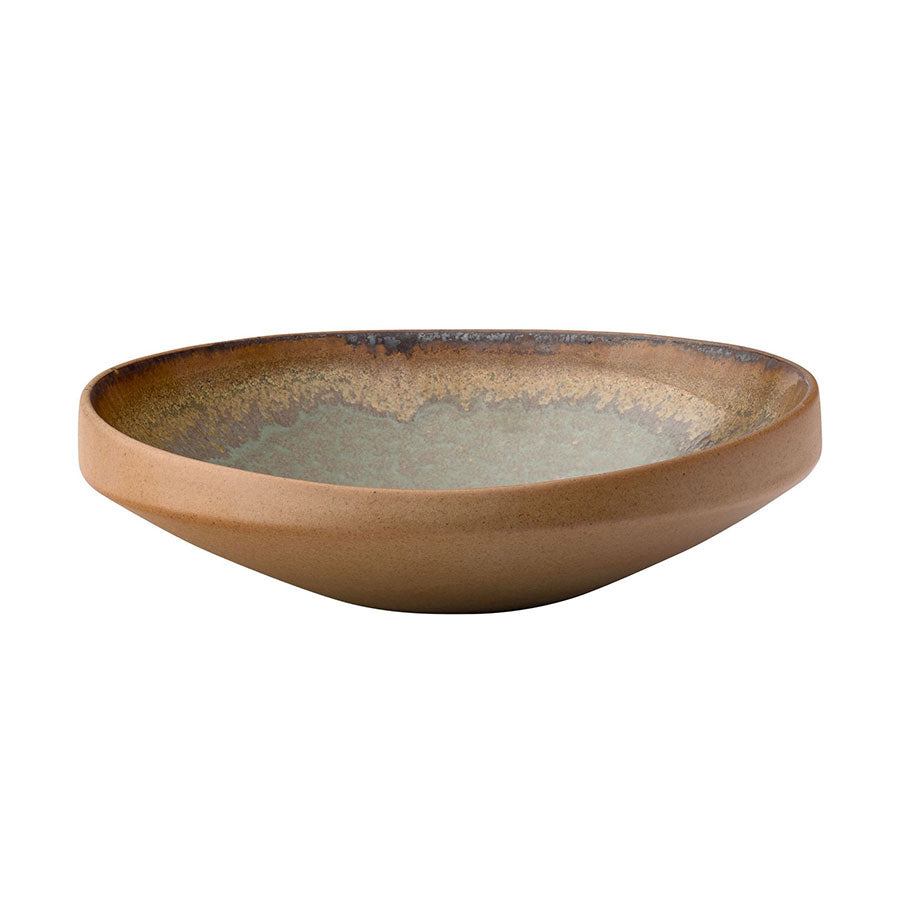 Utopia Goa Porcelain Brown Round Bowl 22cm Pack of 6