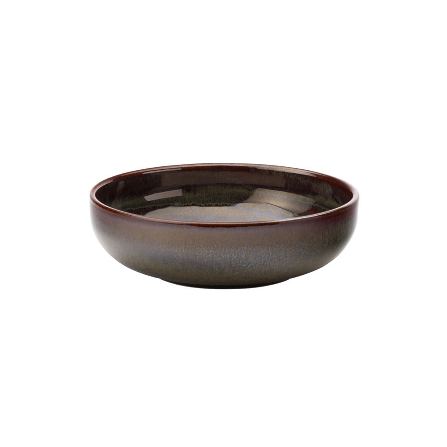 Utopia Santo Tropical Stoneware Red & Brown Round Bowl 16cm 6.25 Inch Pack of 6