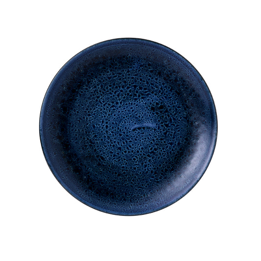 Churchill Stonecast Plume Vitrified Porcelain Ultramarine Round Coupe Plate 26cm Pack of 12