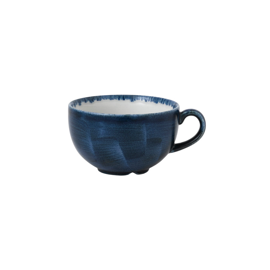 Churchill Stonecast Plume Vitrified Porcelain Ultramarine Cappuccino Cup 34.4cl 12oz Pack of 12