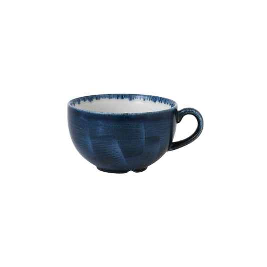 Churchill Stonecast Plume Vitrified Porcelain Ultramarine Cappuccino Cup 34.4cl 12oz Pack of 12