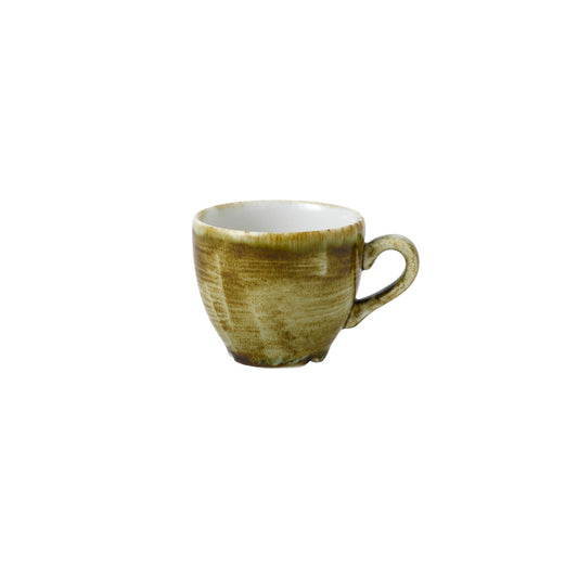 Churchill Stonecast Plume Vitrified Porcelain Olive Espresso Cup 10cl 3.5oz Pack of 12