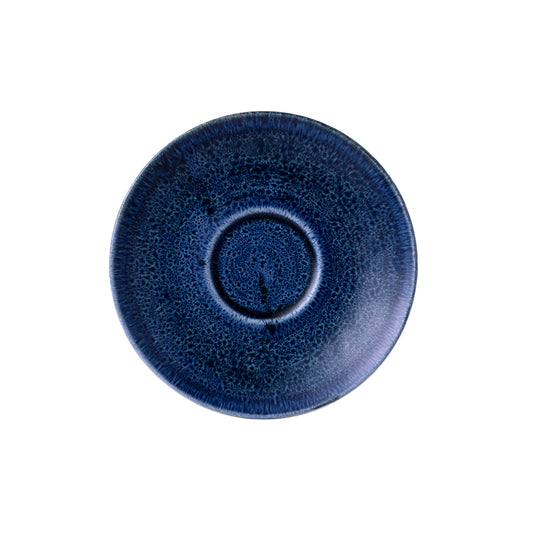 Churchill Stonecast Plume Vitrified Porcelain Ultramarine Round Saucer 15.6cm Pack of 12