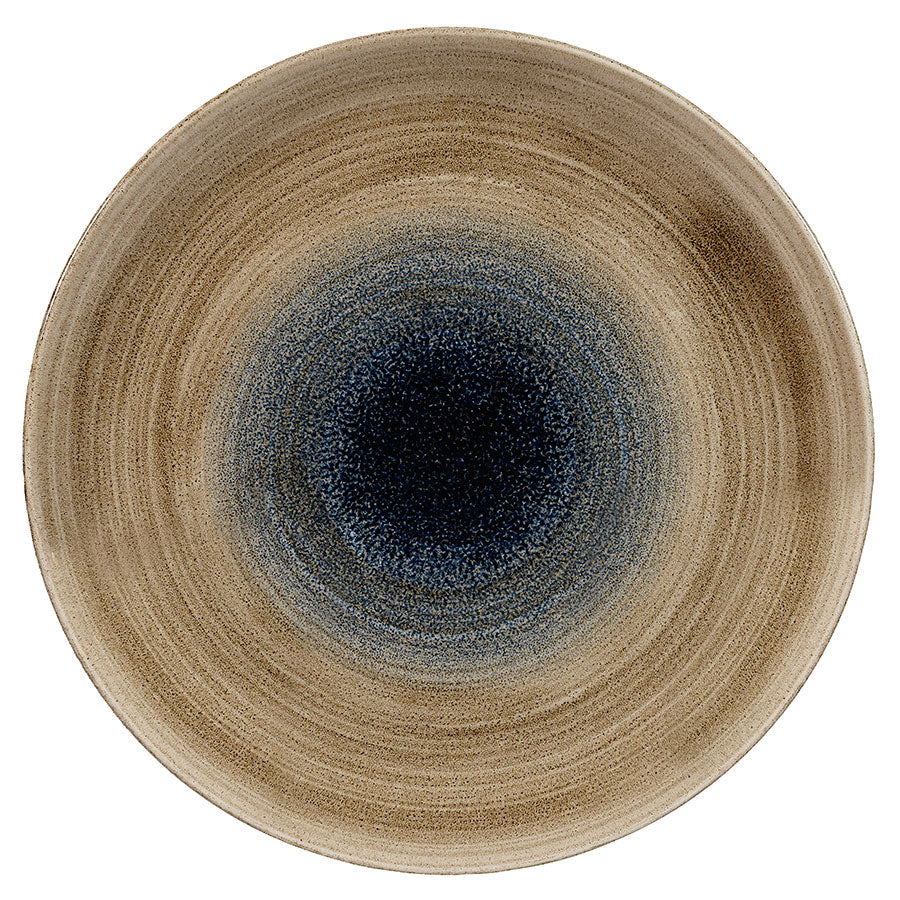 Churchill Stonecast Aqueous Vitrified Porcelain Bayou Round Coupe Plate 28.8cm Pack of 12