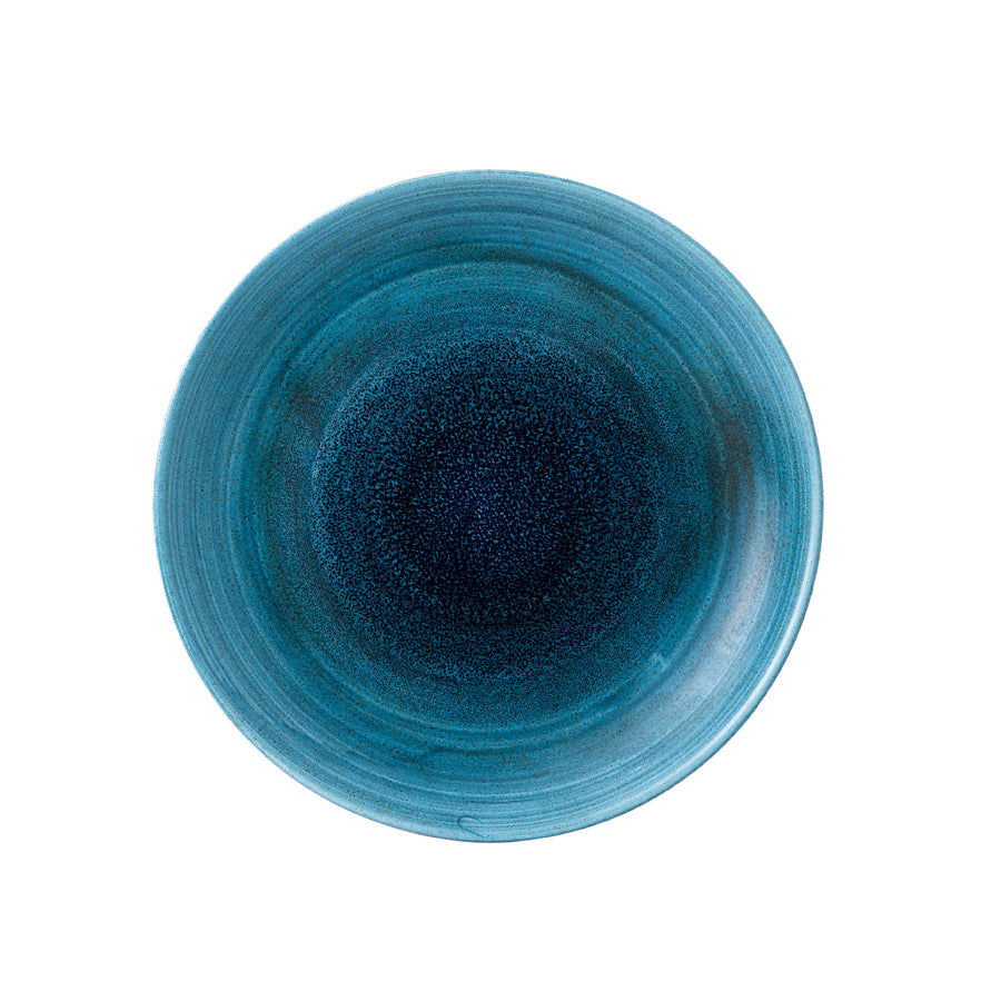 Churchill Stonecast Aqueous Vitrified Porcelain Lagoon Round Coupe Plate 28.8cm Pack of 12